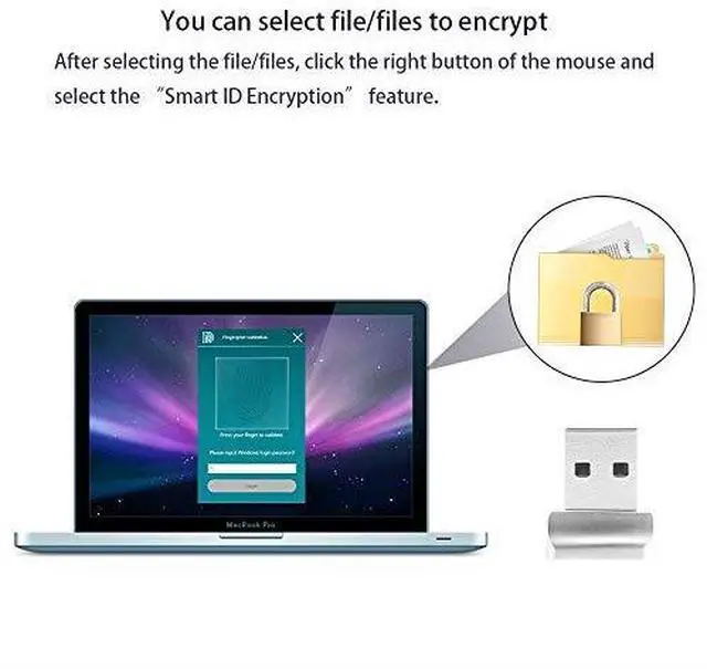 Alt view image 4 of 7 - USB Fingerprint Reader  Portable Security Key Biometric Fingerprint Scanner Support Windows 10 3264 Bits with Latest Windows Hello Features 1Pack