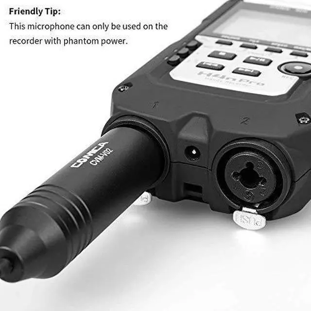 Alt view image 4 of 7 - XLR Microphone CVMV02O 2 Pack 59ft Phantom Power Omnidirectional Lavalier Lapel Microphone for Canon Sony Panasonic Camcorders ZOOM H4n H5 H6 Tascam DR40 DR60D DR70D DR100 Recorders