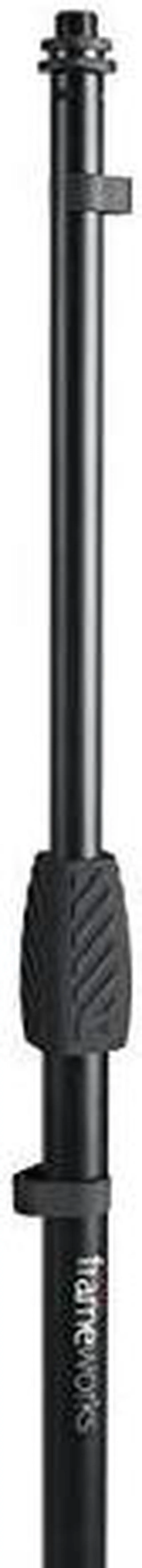 Alt view image 2 of 7 - Frameworks Microphone Stand with 12 Weighted Base and Soft Grip Twist Clutch Height Adjustment GFWMIC1200