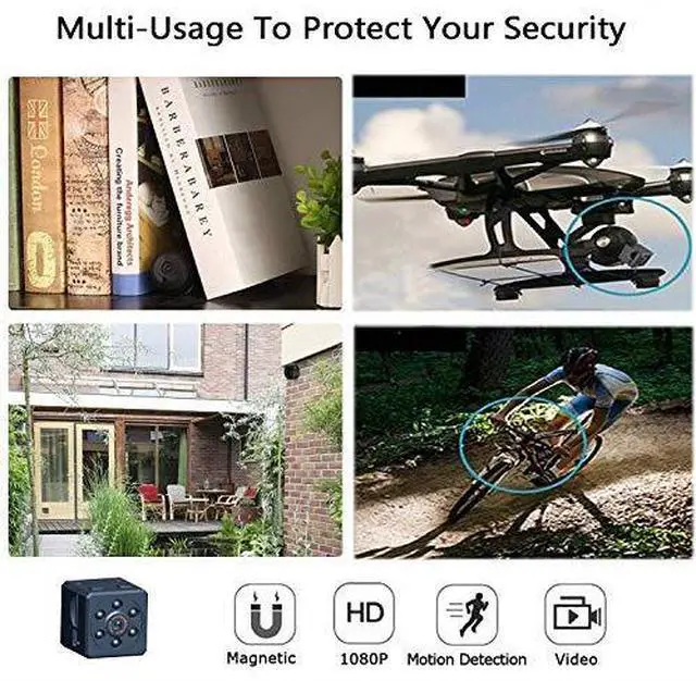 Alt view image 7 of 7 - Mini Spy Hidden Camera Wireless Portable Small HD Nanny Cam with HD 1080P Night Vision Video Record and Motion Activated  Security Hidden Spy Camera Perfect for HomeOfficeOutdoor Use