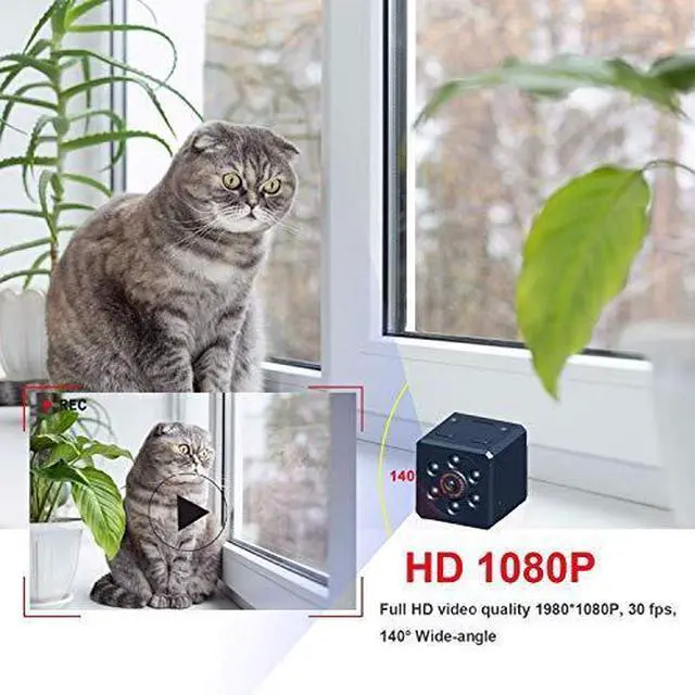 Alt view image 2 of 7 - Mini Spy Hidden Camera Wireless Portable Small HD Nanny Cam with HD 1080P Night Vision Video Record and Motion Activated  Security Hidden Spy Camera Perfect for HomeOfficeOutdoor Use