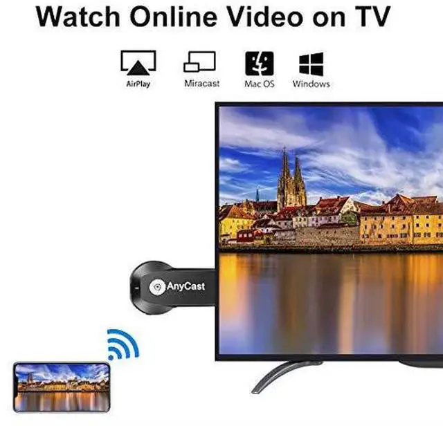 Alt view image 3 of 7 - Display Dongle Wireless Display Dongle HDMI Wireless Display Adapter 1080P Mobile Screen Mirroring Receiver Dongle for iPhone Mac iOS Android to TV Projector Support Miracast Airplay DLNA