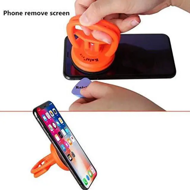 Alt view image 5 of 7 - Heavy Duty Suction Cups 2 Pcs Screen Suction Cup Phone Computer Screen Repair Tools Compatible for iPad iMac MacBook Tablet Laptop iPhone Samsung Huawei Etc LCD Screen Opening Tool