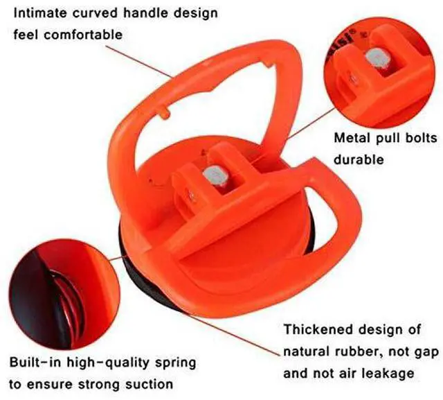 Alt view image 2 of 7 - Heavy Duty Suction Cups 2 Pcs Screen Suction Cup Phone Computer Screen Repair Tools Compatible for iPad iMac MacBook Tablet Laptop iPhone Samsung Huawei Etc LCD Screen Opening Tool
