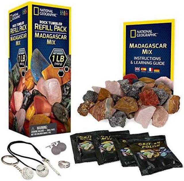Rock Tumbler Refill 5 Pound Mix of Rocks and Gemstones for Rock