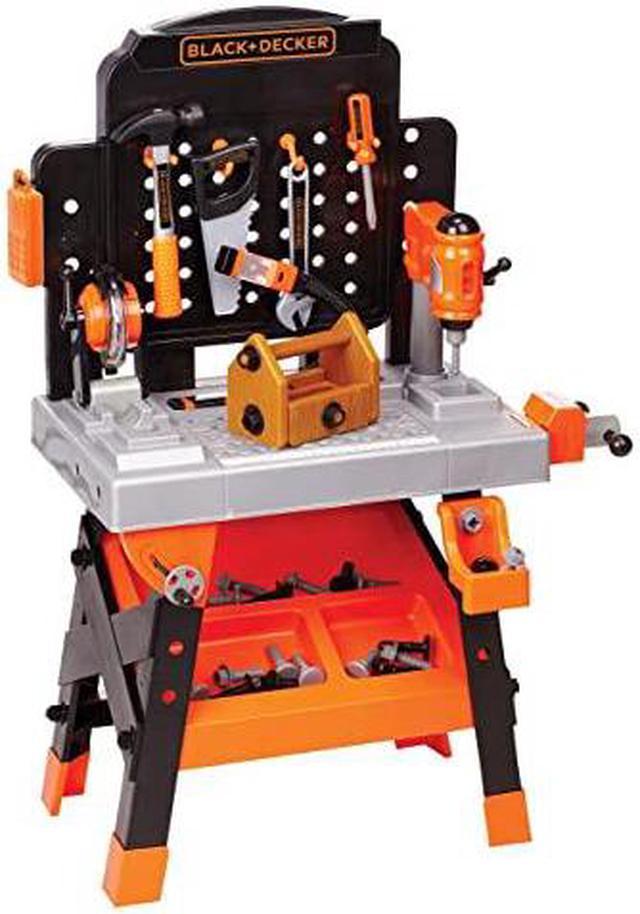 DECKER Power Tool Workshop Play Toy Workbench for Kids with Drill