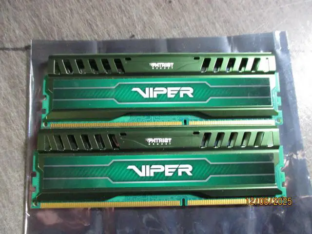 Alt view image 7 of 8 - Patriot Memory Performance Viper 3 DDR3 8GB Memory Kit PC3-15000 (1866MHZ) PV38G186C0K Black Mamba