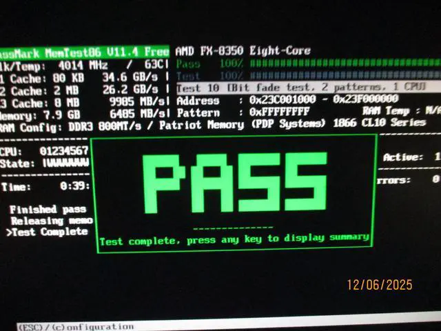 Alt view image 8 of 8 - Patriot Memory Performance Viper 3 DDR3 8GB Memory Kit PC3-15000 (1866MHZ) PV38G186C0K Black Mamba