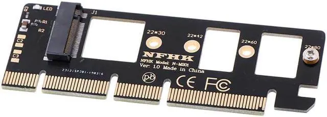 Alt view image 3 of 5 - 1*NVMe M.2 NGFF SSD to PCI-E PCI express 3.0 16x x4 adapter riser card converte