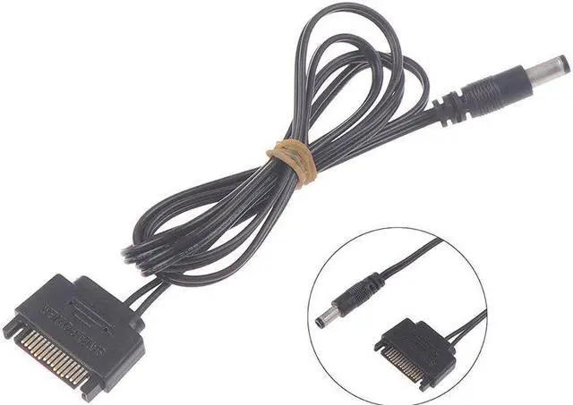 Alt view image 5 of 5 - 1Pc SATA Male To DC 5.5*2.1mm 12V power supply SATA to DC Cable Connector 100cm