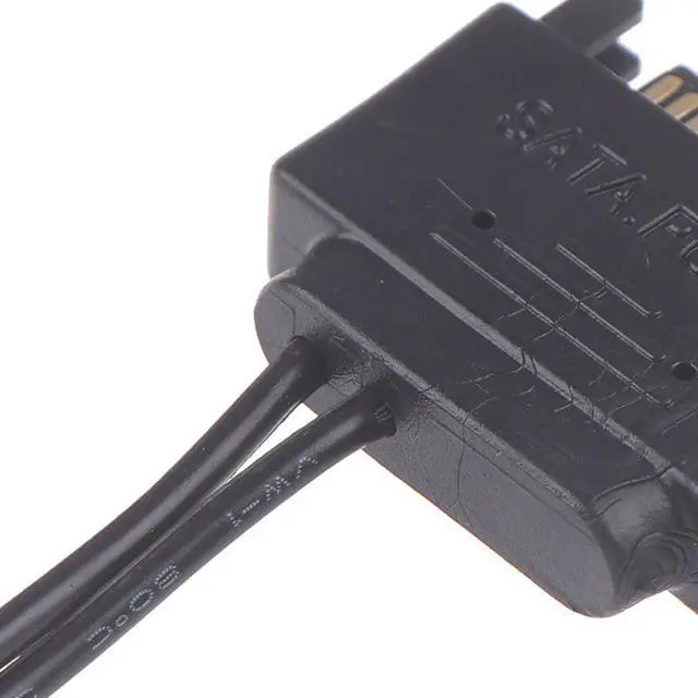 Alt view image 4 of 5 - 1Pc SATA Male To DC 5.5*2.1mm 12V power supply SATA to DC Cable Connector 100cm