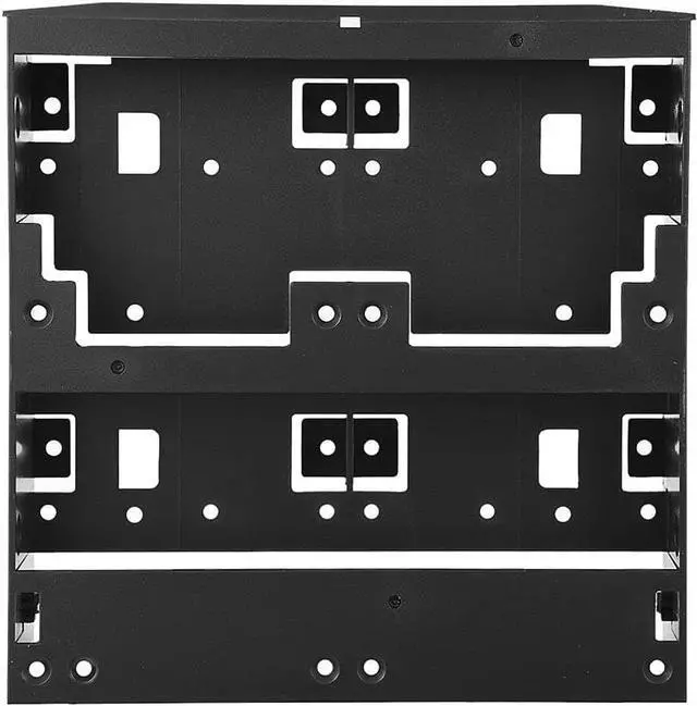 Alt view image 6 of 7 - 5.25'' to 3.5''/ 2.5'' Bay Mounting Bracket Kit, 5.25" Bay SSD to Dual 2.5" HDD/SSD & One 3.5" HDD/Device Front Bay with Mounting Screws