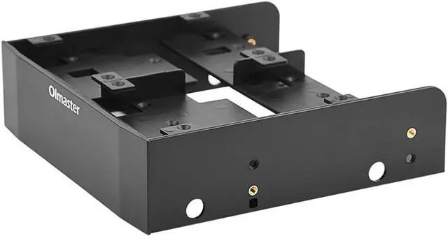 Alt view image 2 of 7 - 5.25'' to 3.5''/ 2.5'' Bay Mounting Bracket Kit, 5.25" Bay SSD to Dual 2.5" HDD/SSD & One 3.5" HDD/Device Front Bay with Mounting Screws