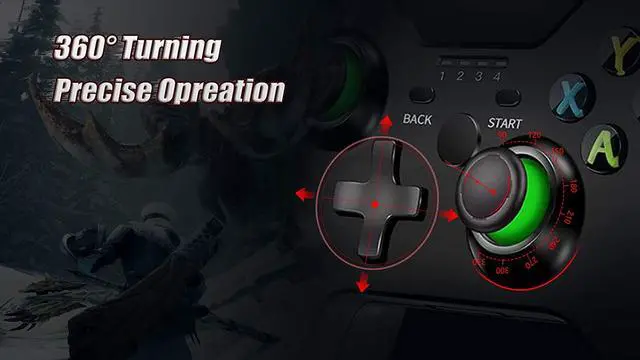 Alt view image 3 of 6 - 2.4G Wireless Controller for Xbox One Game Controller for Xbox one/Xbox one S/Xbox one X Wireless Controller PC Controller Pro Game Controller for Xbox and PC (with No Audio Jack)