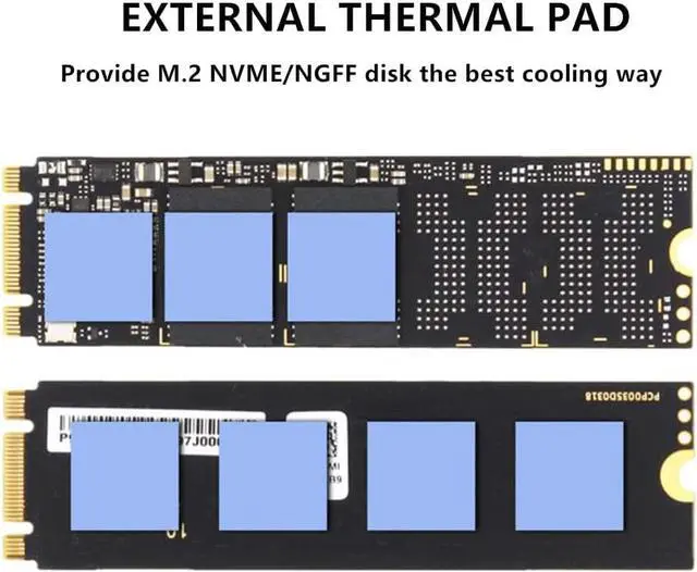 Alt view image 7 of 7 - M.2 Heatsink NVMe 2280 PS5 SSD Heat Sink Computer PC PCIE M2 SSD Cooler for Samsung 980 970 EVO Plus SN850 SN750 SN570 Firecuda 530, Red