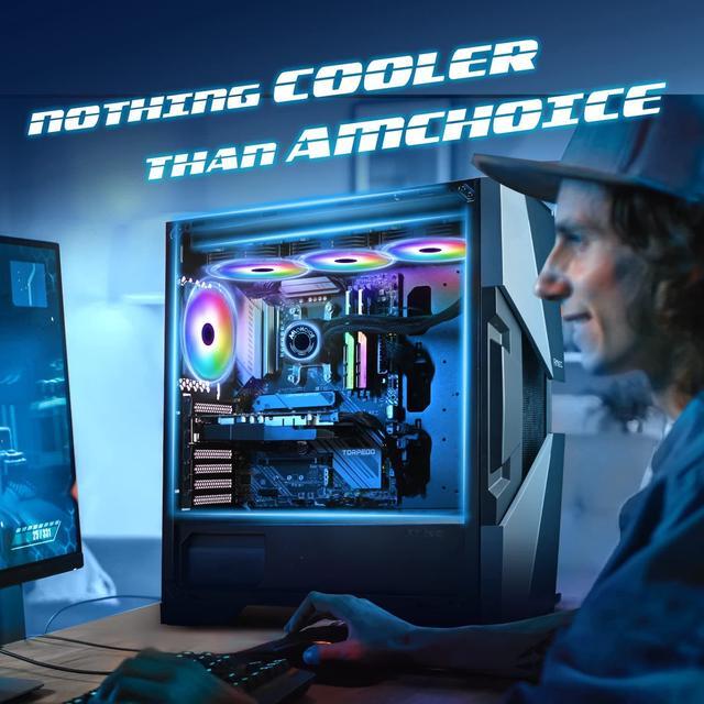 Alt view image 5 of 7 - 240mm CPU Water Cooler, ARGB CPU Liquid Cooler(AIO), All Intel & AMD Compatible, High Efficiency CPU Radiator, 2×120mm PWM Fan for CPU Liquid Cooling System, Silent Operation, LGA 1700 Ready