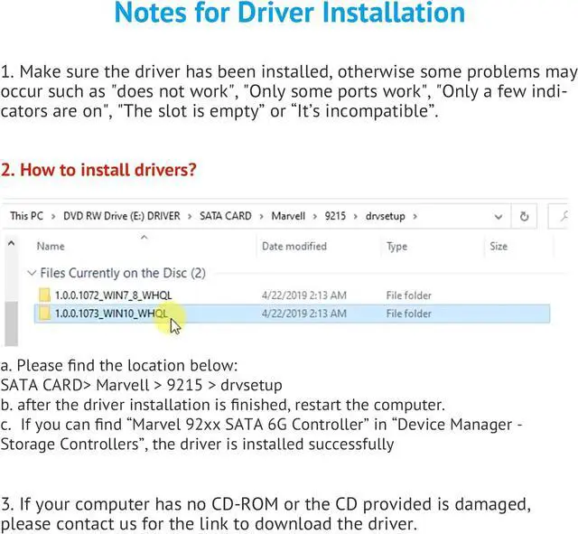 Alt view image 5 of 7 - SATA Card 8 Port, Non Raid SATA Expansion Card for SATA III 6G Hard Drives for Desktop, Includes 8 SATA Cables and 2 SATA Splitter Cables
