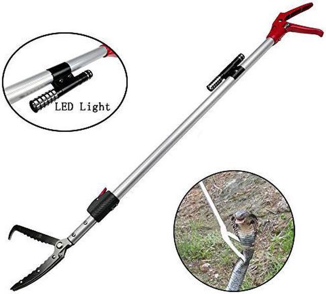 Smarkey 86 inch Snake Catcher Tongs Grabber Traps Stick Hook Bite Kits Tool  with Telescopic Pole 
