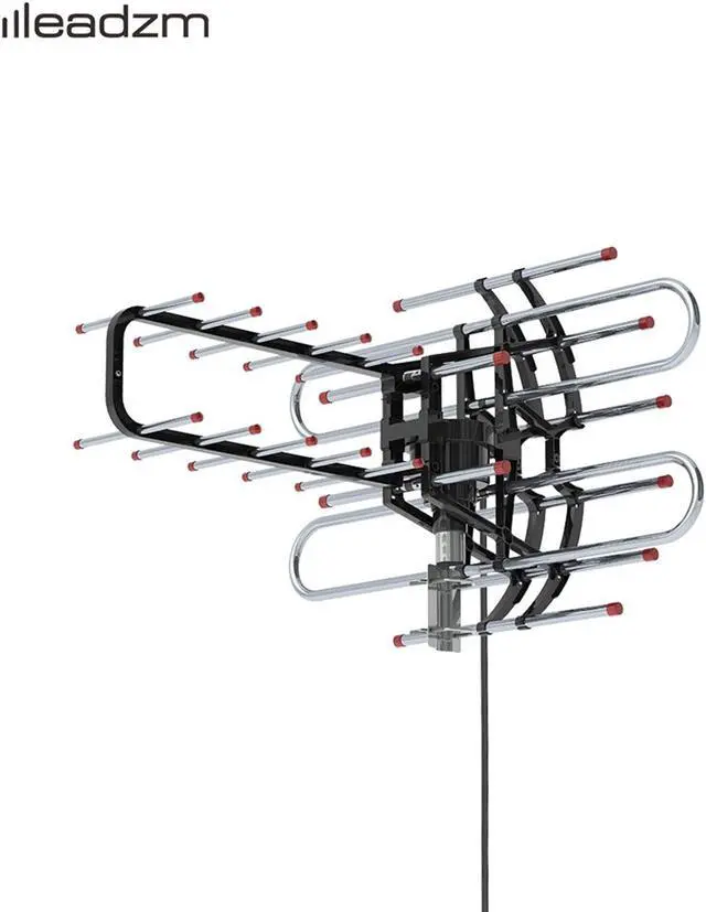 Main image of TA-851B 360°Rotation UV Dual Frequency 45-860MHz 22-38dB Open Antenna Silver