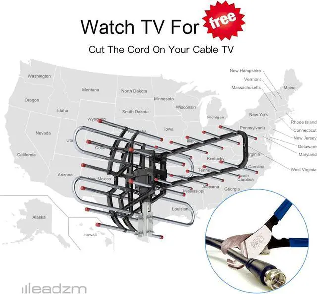 Alt view image 6 of 7 - TA-851B 360°Rotation UV Dual Frequency 45-860MHz 22-38dB Open Antenna Silver