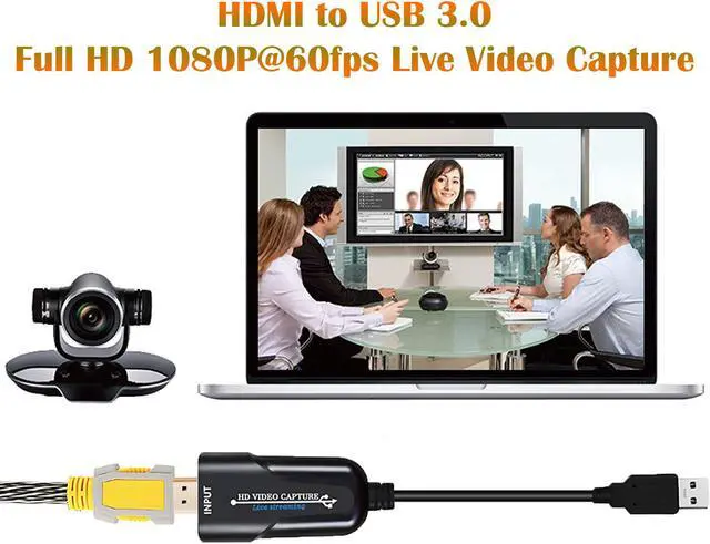 Alt view image 5 of 7 - HDMI Capture Card, HDMI to USB 3.0 1080P 60pfs Live Video Capture Card Game Video Capture Device,HDMI Video and Audio Grabber for Windows, Mac OS and Linus System
