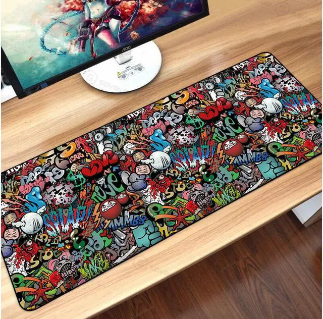 Alt view image 2 of 7 - 80x30cm Star Wars Gaming Mouse Pad XXL Computer Mousepad Large XL Rubber Desk Keyboard Mouse Pad Mat Gamer for Call of Duty 3 Gaming Mouse Pad 11 thickness 1.5mm