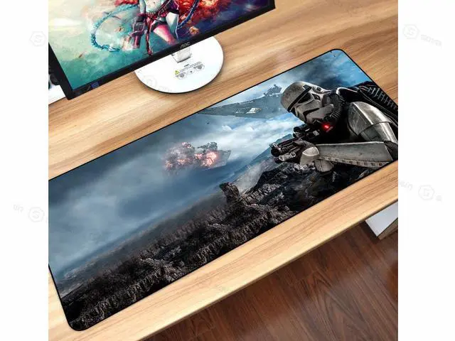 Alt view image 2 of 7 - 80x30x1.5cm Star Wars Gaming Mouse Pad XXL Computer Mousepad Large XL Rubber Desk Keyboard Mouse Pad Mat Gamer for Call of Duty 3 Gaming Mouse Pad 07
