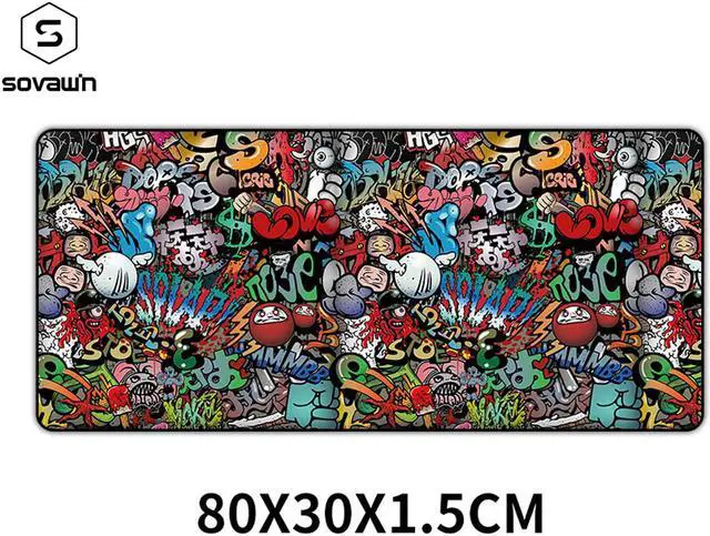 Main image of 80x30cm Star Wars Gaming Mouse Pad XXL Computer Mousepad Large XL Rubber Desk Keyboard Mouse Pad Mat Gamer for Call of Duty 3 Gaming Mouse Pad 11 thickness 1.5mm