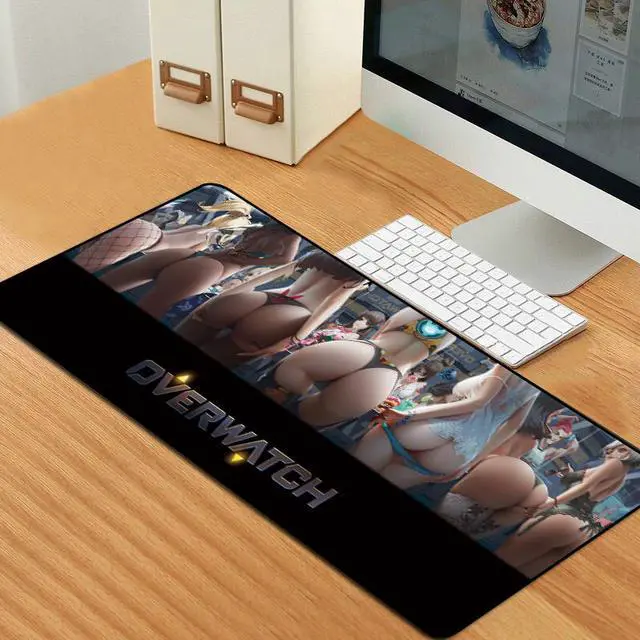 Alt view image 3 of 5 - Overwatch Mouse Pads XL for PC Gaming Mousepad Natural Rubber Non-slip Gaming Mouse Pad Mat Locking Edge for Computer Desktop