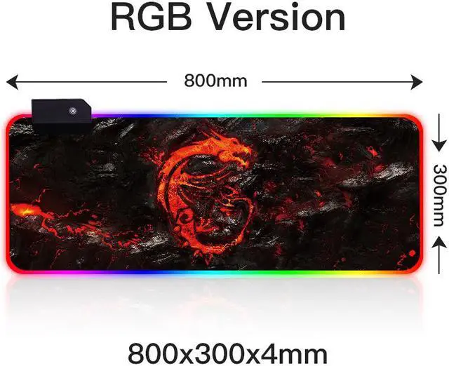 Main image of RGB LED Gaming Mouse Pad Esports Player Non-slip Color Mousepad