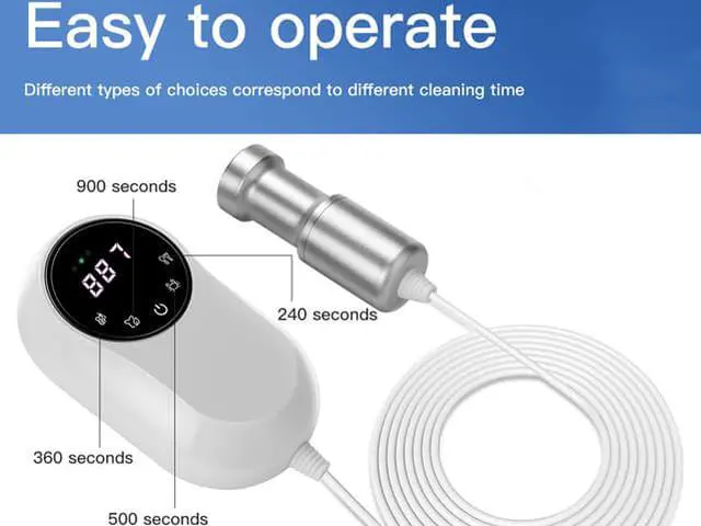 Alt view image 6 of 7 - SOVAWIN Jewelry Cleaner - Mini Ultrasonic Cleaner 110V 7kHz Professional Washing Machine, Cleaners for Glasses Denture, Vegetables Fruit, Silver Diamond Ear Ring Washer