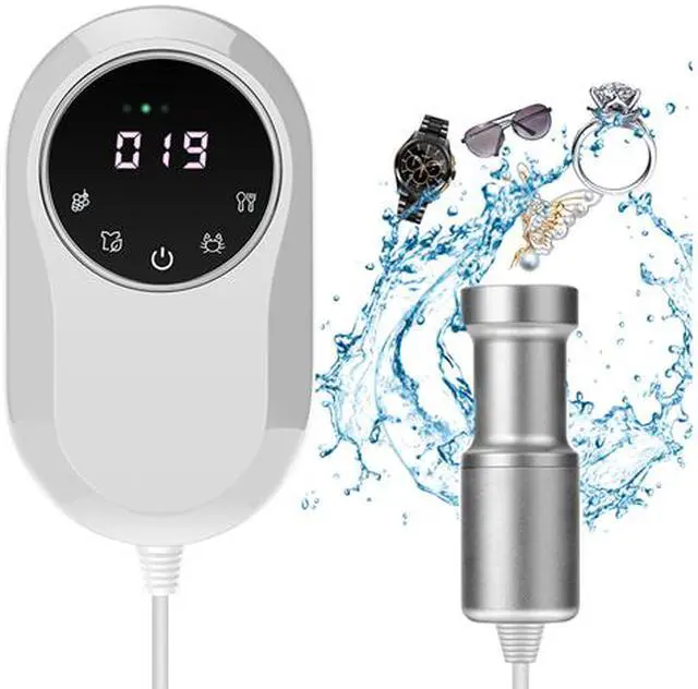 Main image of SOVAWIN Jewelry Cleaner - Mini Ultrasonic Cleaner 110V 7kHz Professional Washing Machine, Cleaners for Glasses Denture, Vegetables Fruit, Silver Diamond Ear Ring Washer