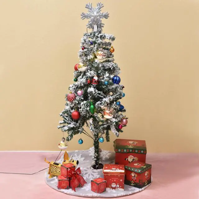 Alt view image 3 of 6 - SOVAWIN Christmas Tree Toppers Decoration with Snowflake Projector, Glittered Star Tree Topper for Holiday Fantastic Romantic Indoor Light Lamp Gift