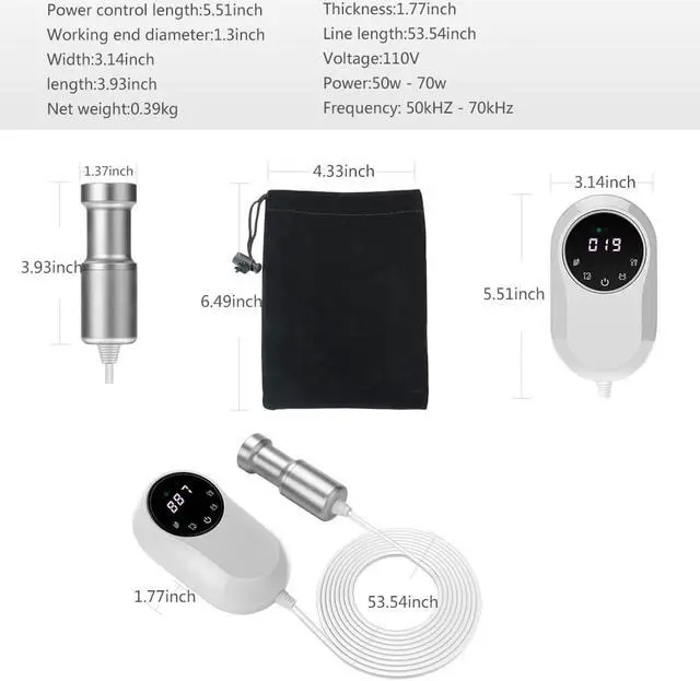 Alt view image 7 of 7 - SOVAWIN Jewelry Cleaner - Mini Ultrasonic Cleaner 110V 7kHz Professional Washing Machine, Cleaners for Glasses Denture, Vegetables Fruit, Silver Diamond Ear Ring Washer