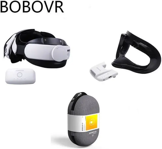 Alt view image 8 of 14 - BOBOVR M2 Pro Strap with Battery For Oculus Quest 2 VR Headset Halo Strap Battery Pack C2 Carry Case F2 Fan For Quest2 Accessory with C2 F2
