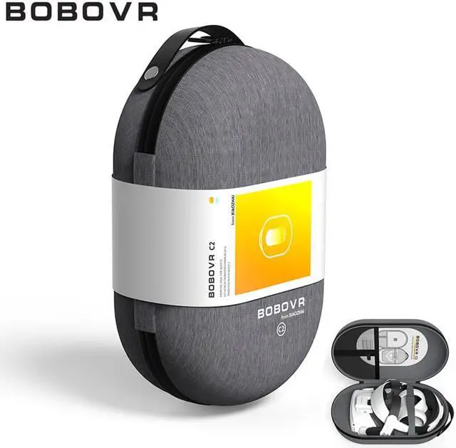 Alt view image 14 of 14 - BOBOVR M2 Pro Strap with Battery For Oculus Quest 2 VR Headset Halo Strap Battery Pack C2 Carry Case F2 Fan For Quest2 Accessory with C2 F2
