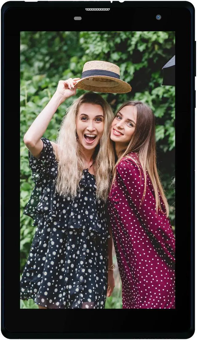 Alt view image 3 of 16 - Hyundai HyTab Plus 7LB1 Tablet, 7” IPS Display, 4G LTE, 2GB RAM, 32GB Storage, Quad-Core Processor, Android 10, Dual Camera - Black