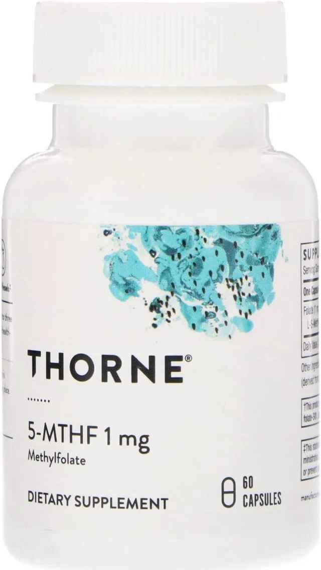 Alt view image 3 of 4 - Thorne Research 5-MTHF 60 Vegetarian Capsules