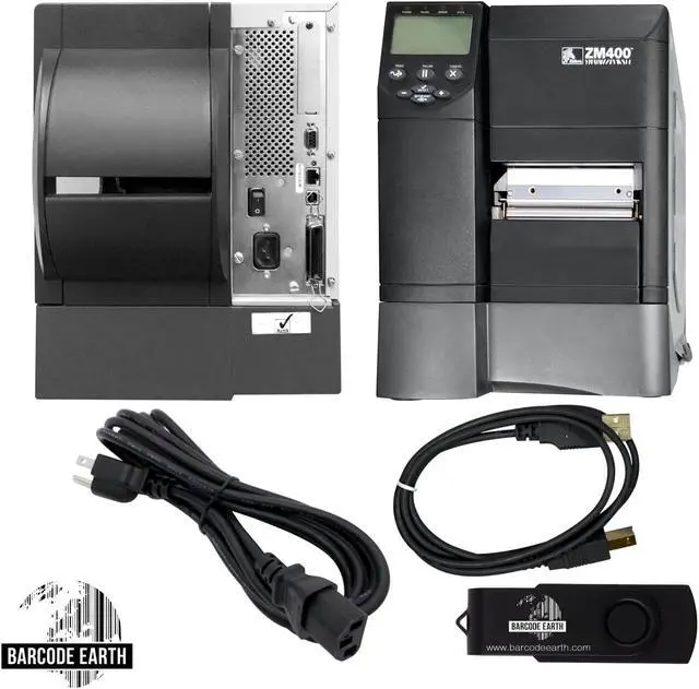 Alt view image 7 of 12 - Zebra ZM400 ZM400-2001-0100T Label Thermal Printer