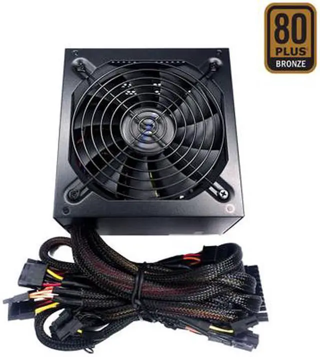 Alt view image 7 of 6 - APEVIA Jupiter Series ATX-JP600W 600 W ATX12V SLI CrossFire 80 PLUS BRONZE Certified Power Supply