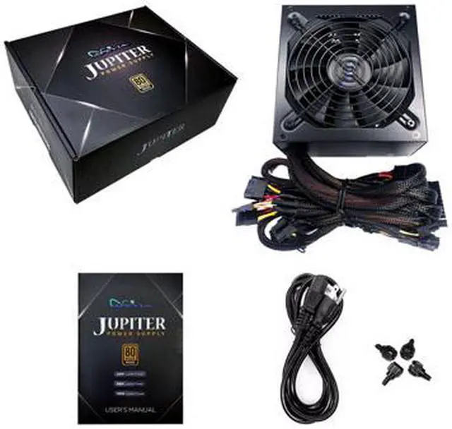 Alt view image 3 of 6 - APEVIA Jupiter Series ATX-JP600W 600 W ATX12V SLI CrossFire 80 PLUS BRONZE Certified Power Supply