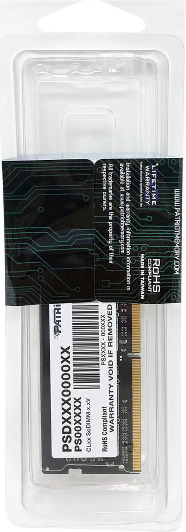 Alt view image 6 of 19 - Patriot Memory Signature 16GB DDR4 2666 (PC4 21300) CL19 1.2V 260-Pin SODIMM Memory Module - PSD416G266681S