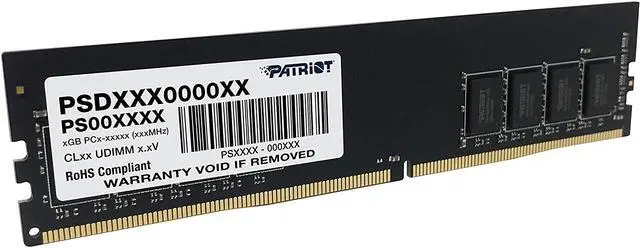Alt view image 4 of 19 - Patriot Memory Signature Line 8GB (1x8GB) DDR4 2666MHz (PC4-21300) UDIMM Memory Module 1.2V - PSD48G266681
