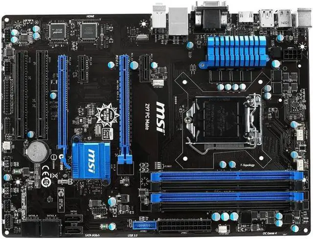 Alt view image 7 of 7 - MSI Z97 PC Mate LGA 1150 Intel Z97 HDMI SATA 6Gb/s USB 3.0 ATX Motherboard OEM PACKING NO ACCESSORIES