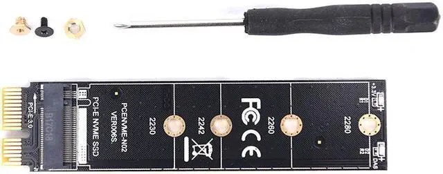 Main image of PCIE To M2 Adapter NVMe SSD M2 PCIE X1 Raiser PCI-E PCI Express M Key Connector Supports 2230 2242 2260 2280 M.2 SSD Full Speed