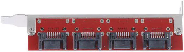 Alt view image 5 of 5 - 1pc SATA to eSATA ESATA to SATA Adapter Card two-way 4 Port PCI Bracket card