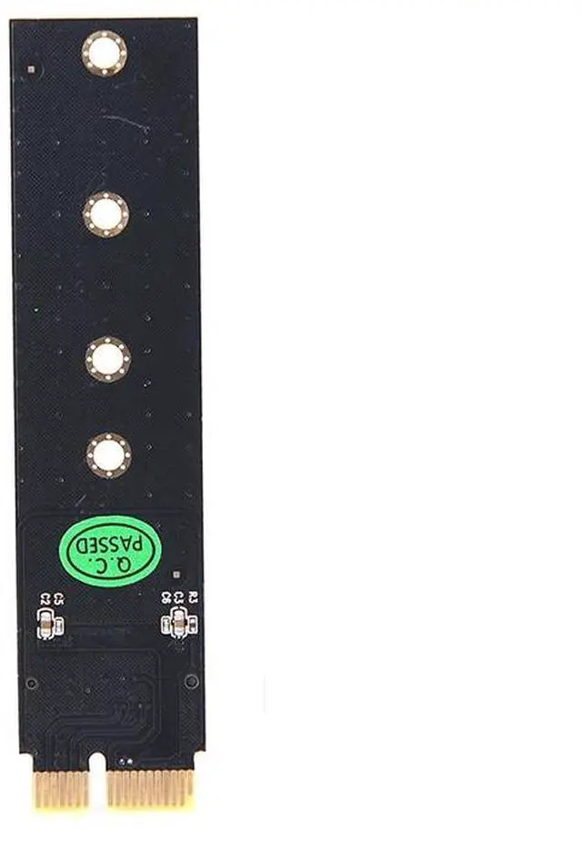Alt view image 3 of 4 - PCIE To M2 Adapter NVMe SSD M2 PCIE X1 Raiser PCI-E PCI Express M Key Connector Supports 2230 2242 2260 2280 M.2 SSD Full Speed