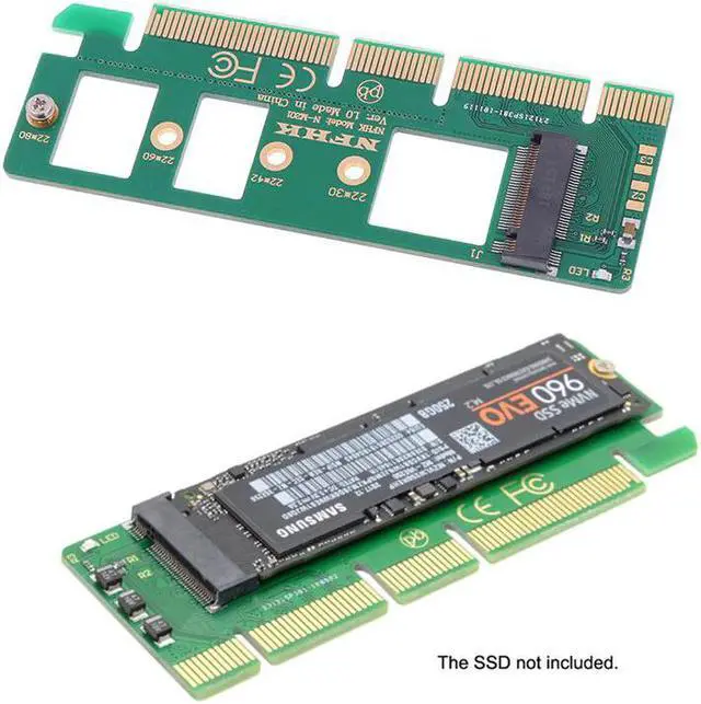 Main image of 1PC NVMe M.2 NGFF SSD to PCI-E PCI express 3.0 16x x4 adapter riser card converter SSD Circuit Board Computer connections