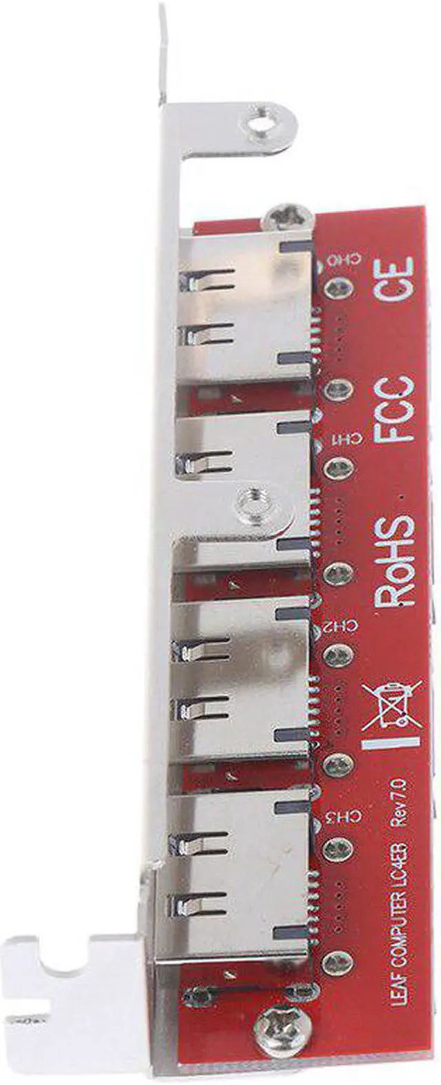 Alt view image 3 of 5 - 1pc SATA to eSATA ESATA to SATA Adapter Card two-way 4 Port PCI Bracket card