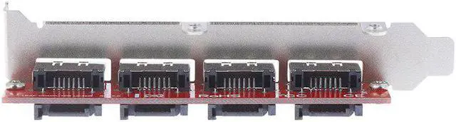 Alt view image 2 of 5 - 1pc SATA to eSATA ESATA to SATA Adapter Card two-way 4 Port PCI Bracket card